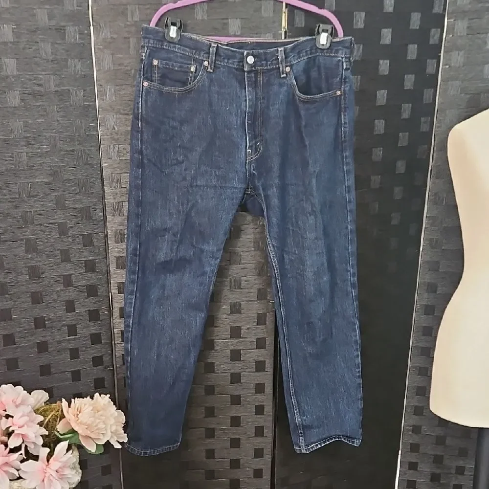 Men's Levis 505 Classic Blue Denim Jeans 38x30